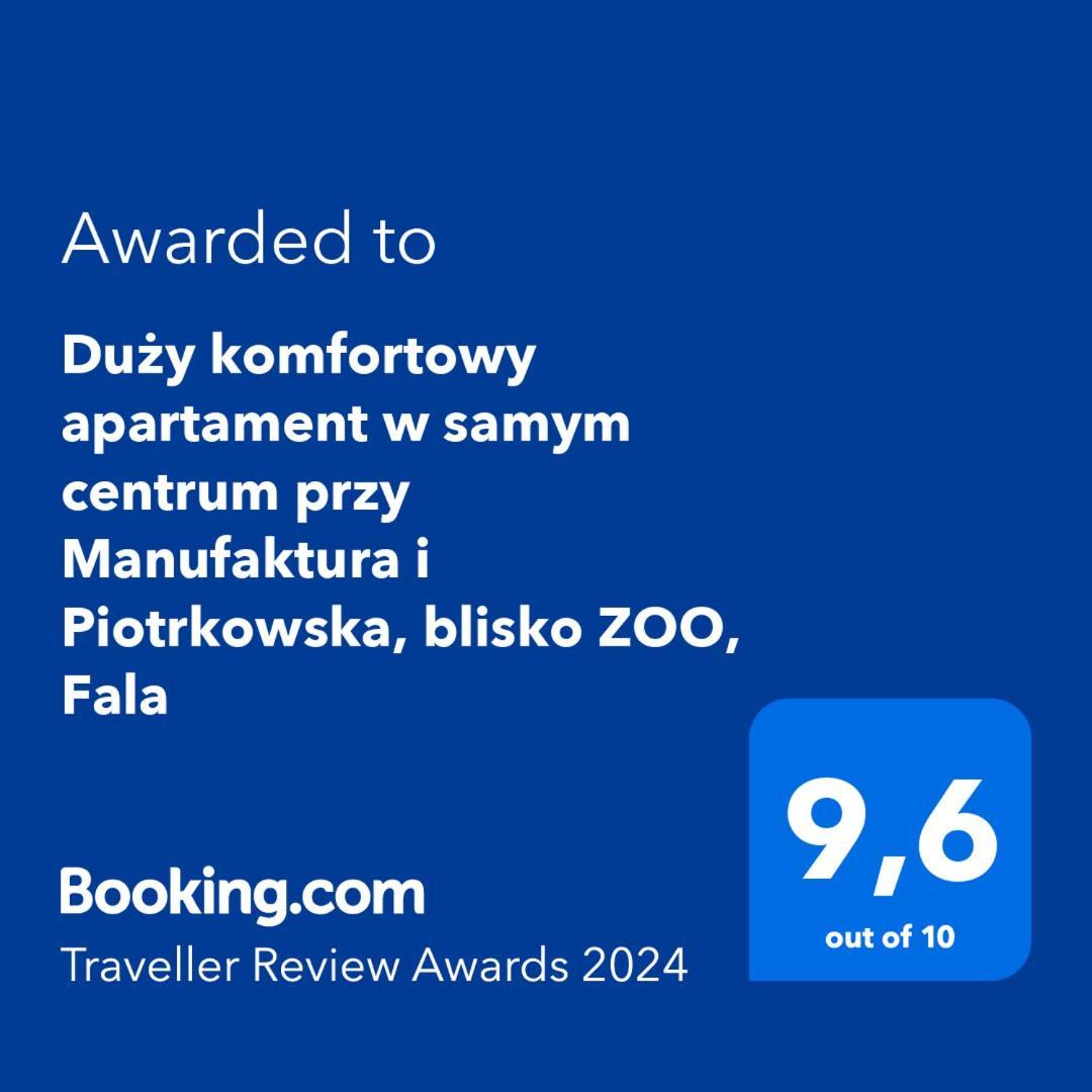 Duzy Komfortowy Apartament W Samym Centrum Przy Manufaktura I Piotrkowska, Blisko Zoo, Fala Apartment Łódź Exterior foto